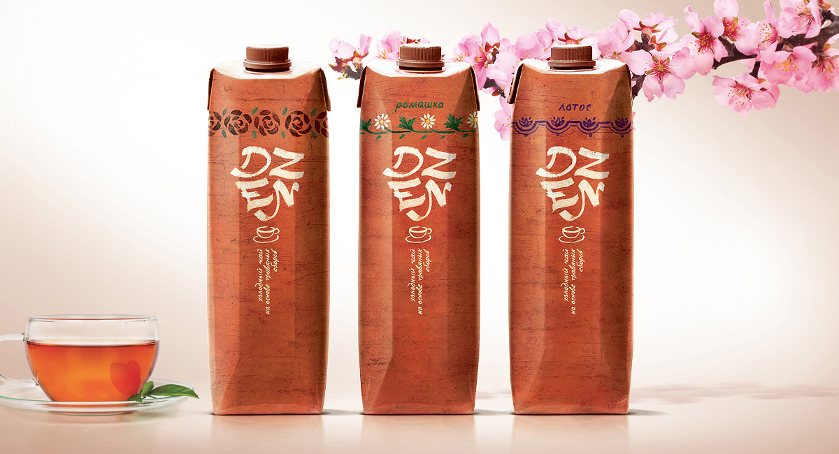 Холодный чай Dzen - дизайн упаковки