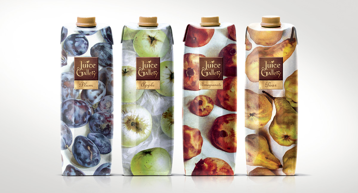 Cок Juice Gallery. Дизайн упаковки